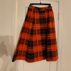 Kate Spade Plaid Christmas Skirt